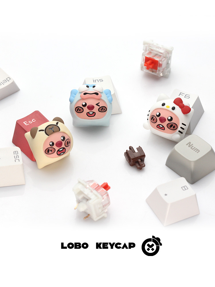 Keycap Lobo Artisan Loopy Đội mũ