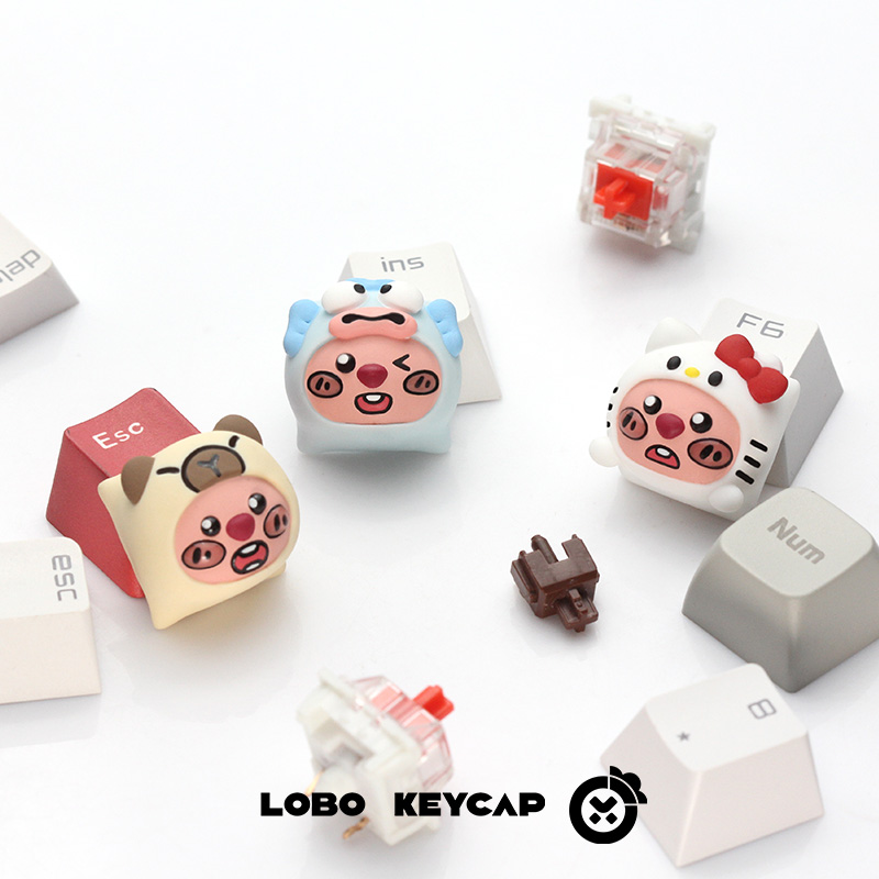 Keycap Lobo Artisan Loopy Đội mũ