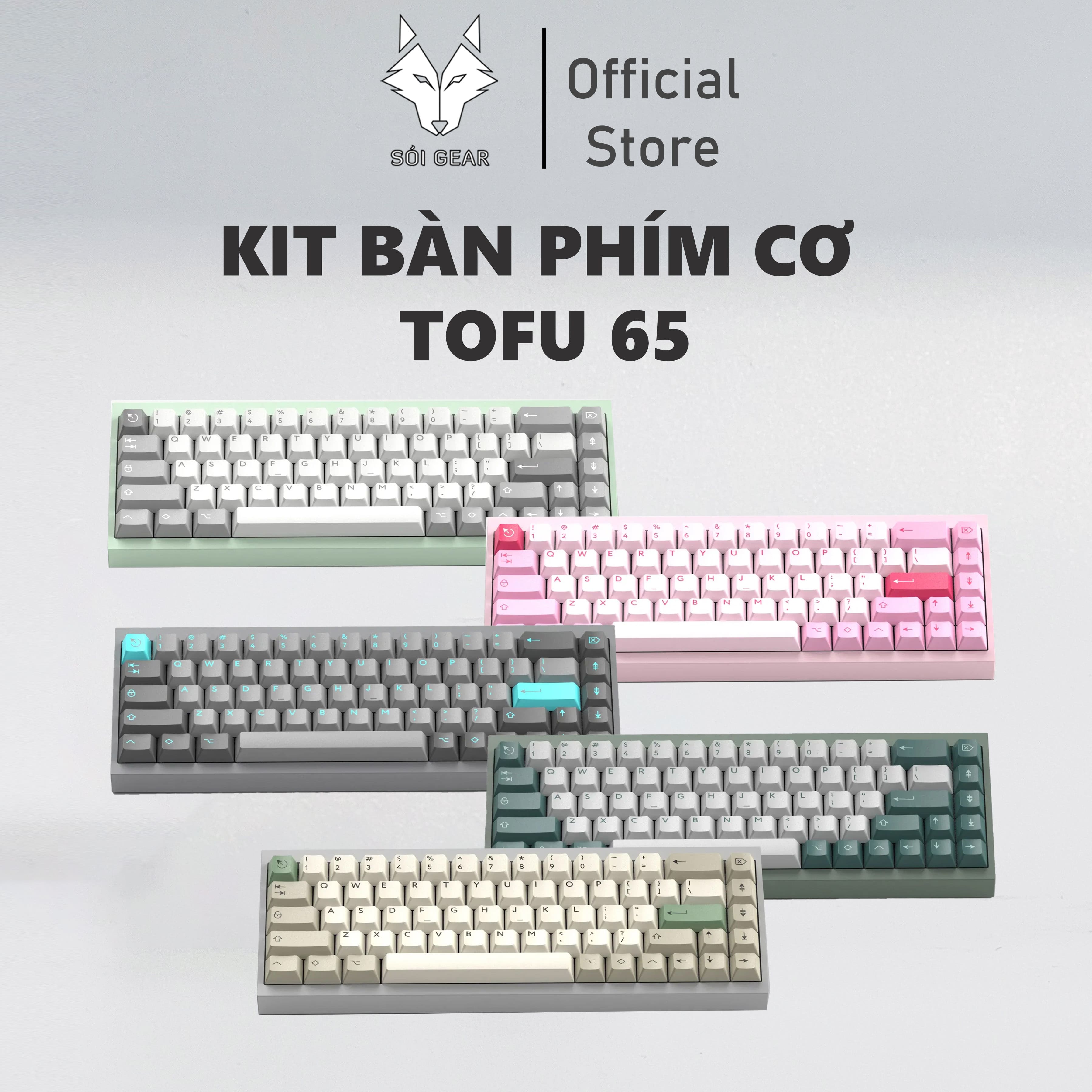 [In Stock] Bàn phím cơ TOFU65 2.0 KIT