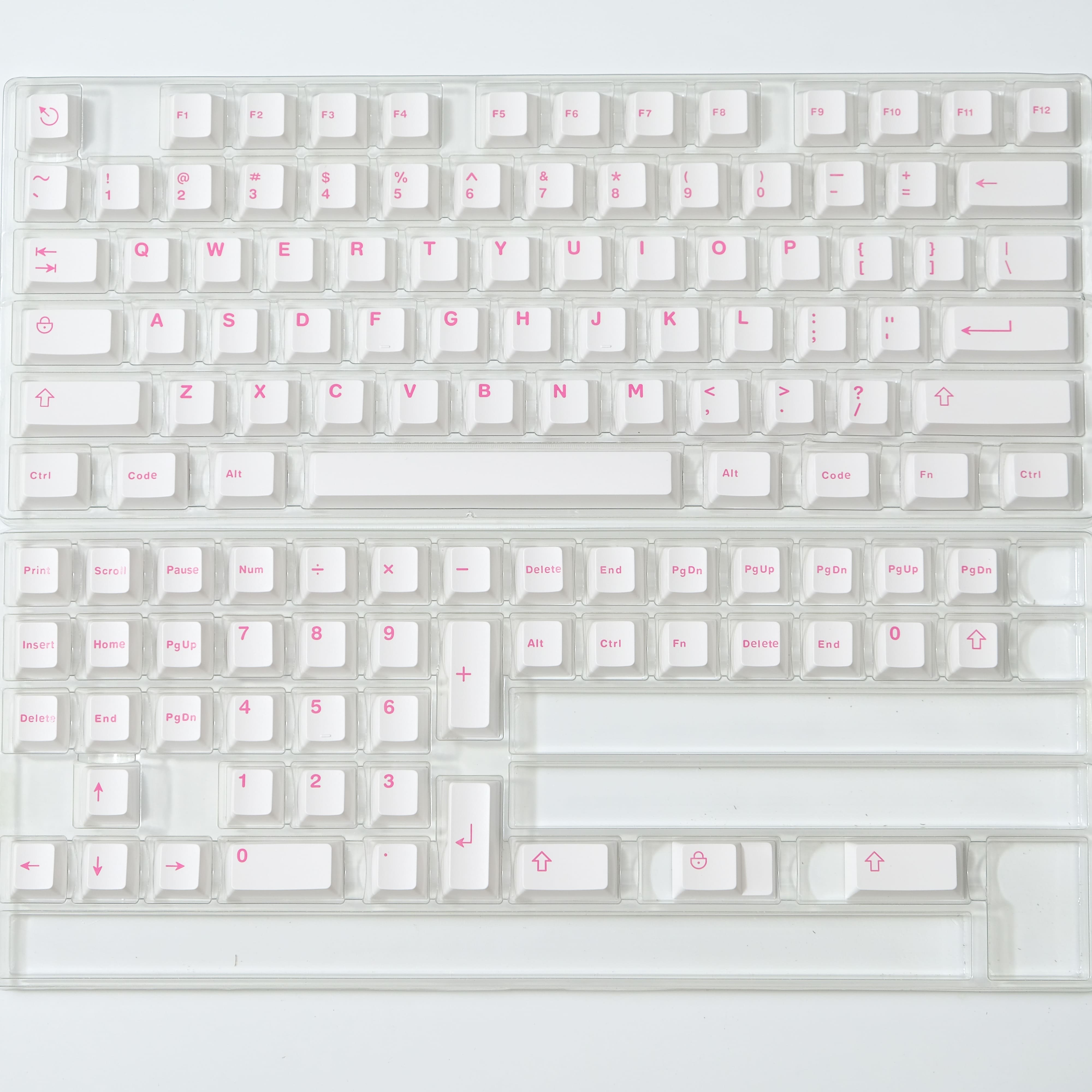 Keycap Cherry Aifei Trắng Hồng ABS Doubleshot