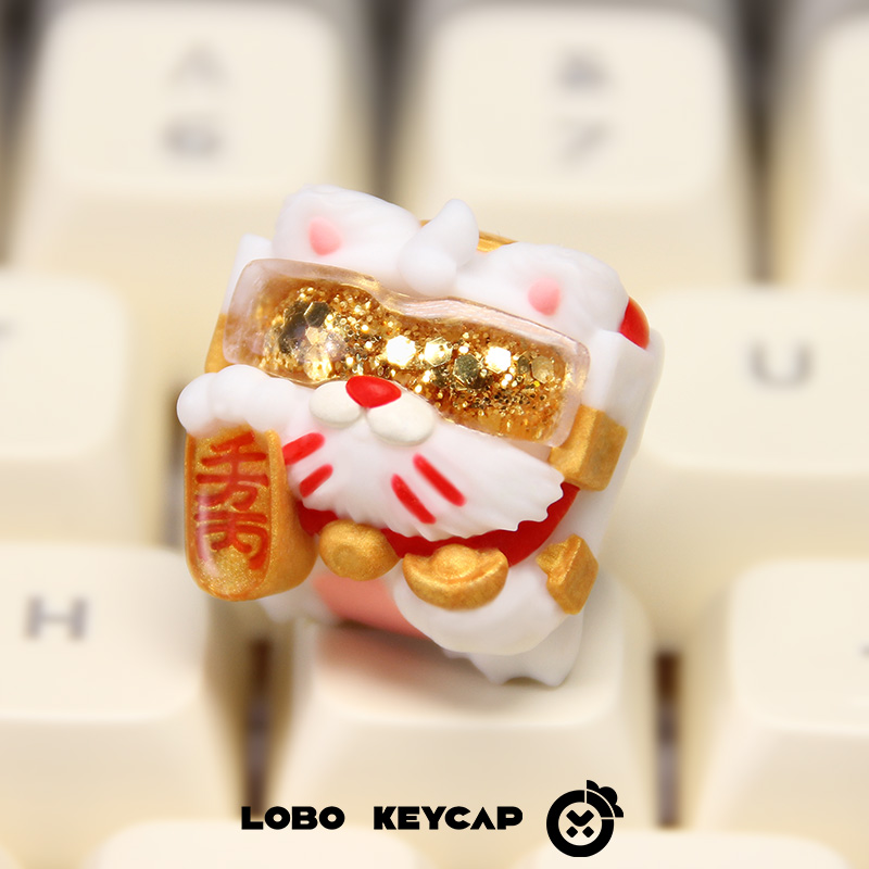 Keycap Lobo Artisan Lucky Cat