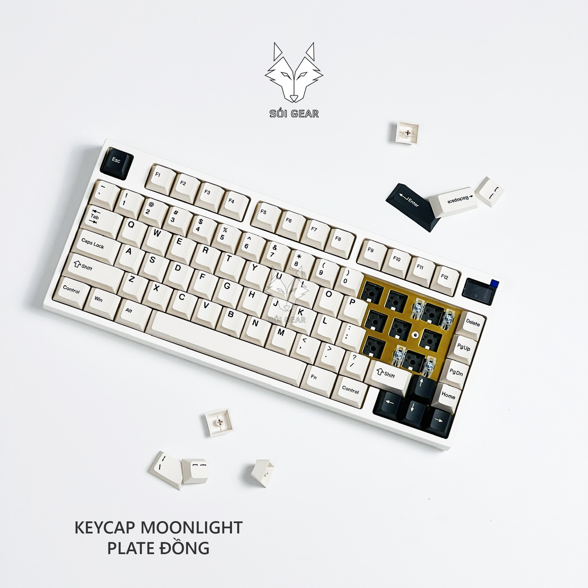 Bàn phím cơ Keydous NJ81- Mạch xuôi