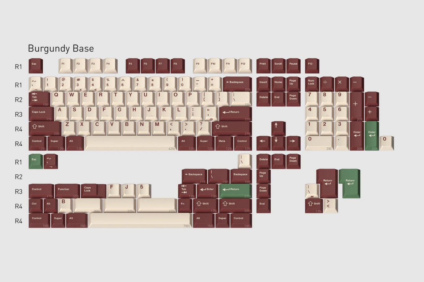 Keycap Cherry GMK CYL Camping R3 ABS Doubleshot