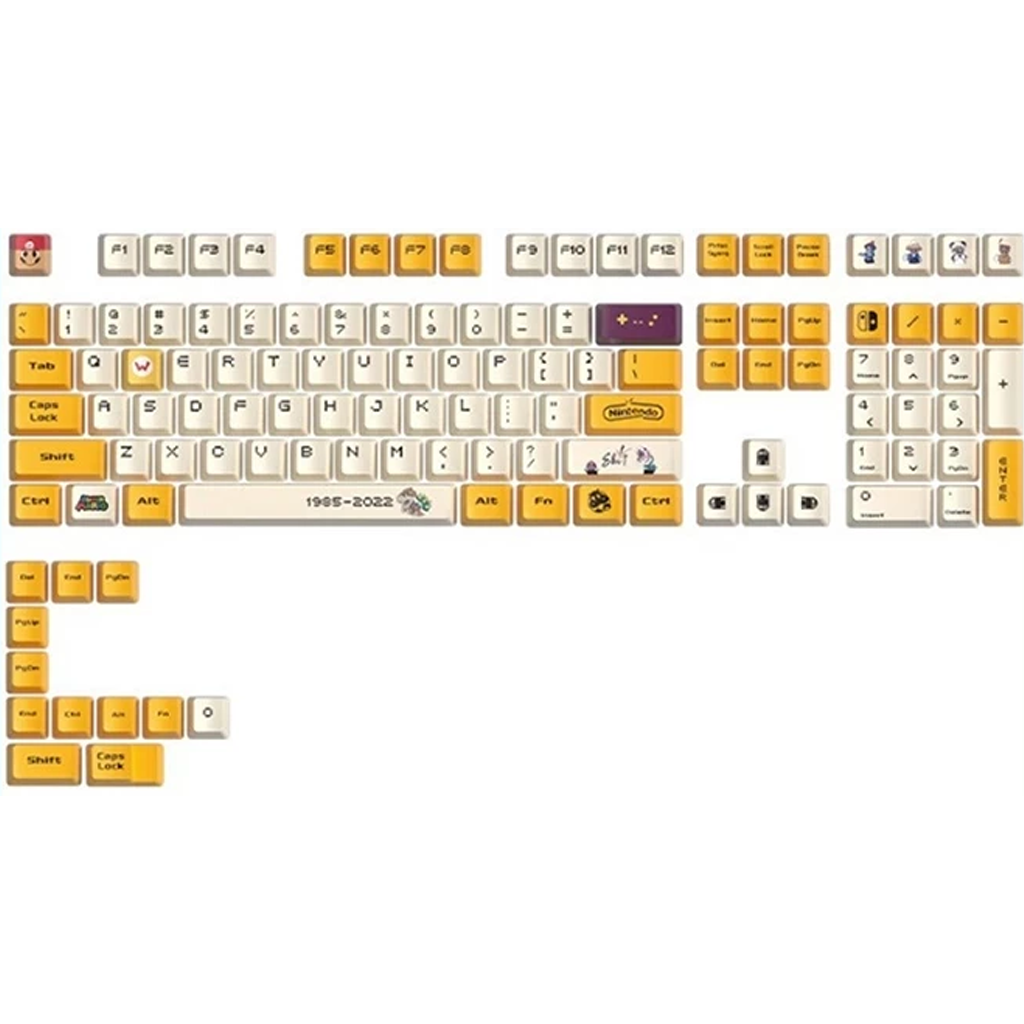 Keycap Mintcaps Cherry Mario PBT Dyesub-Yellow