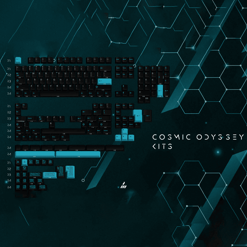 Keycaps WS Cosmic Odyssey Cherry PBT Doubleshot