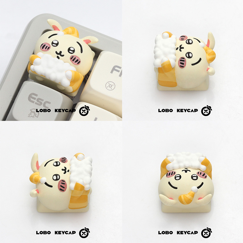 Keycap Lobo Artisan Chiikawa Pijama