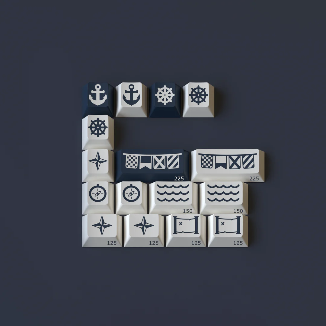 Keycap Cherry GMK Seafarer Keycap - Base + Novelties