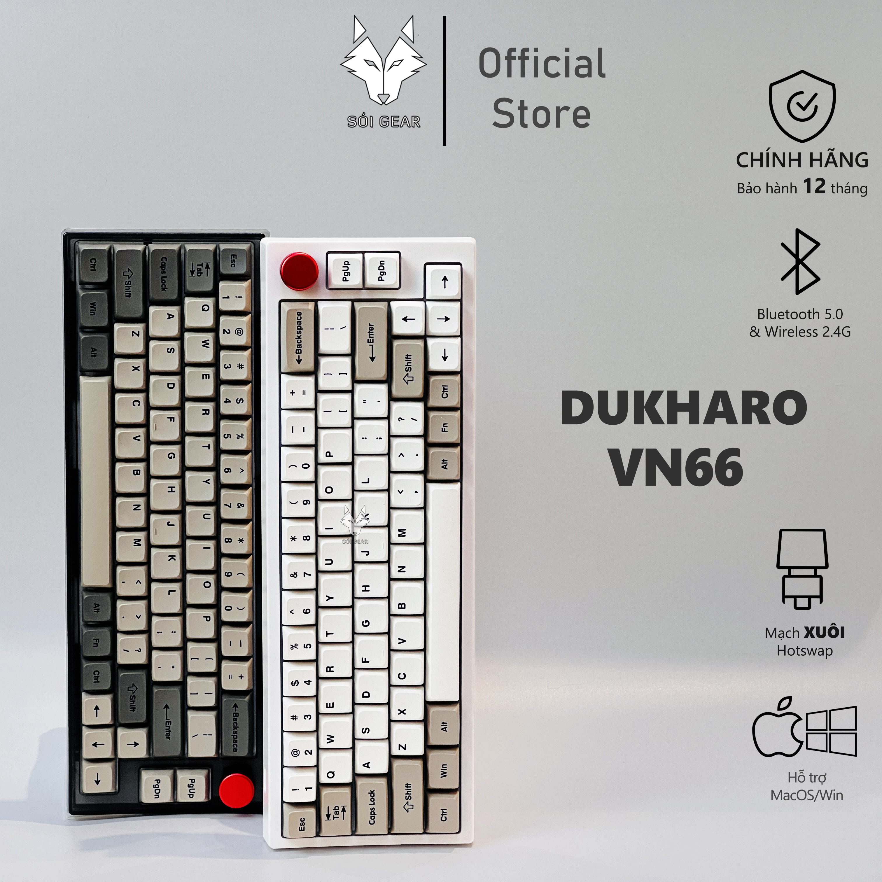 [In Stock] Bàn phím cơ DUKHARO VN66