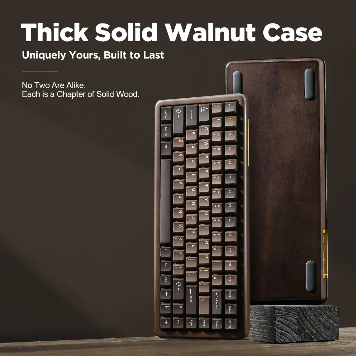 Bàn phím cơ YUNZII WOOD84 (Gỗ)