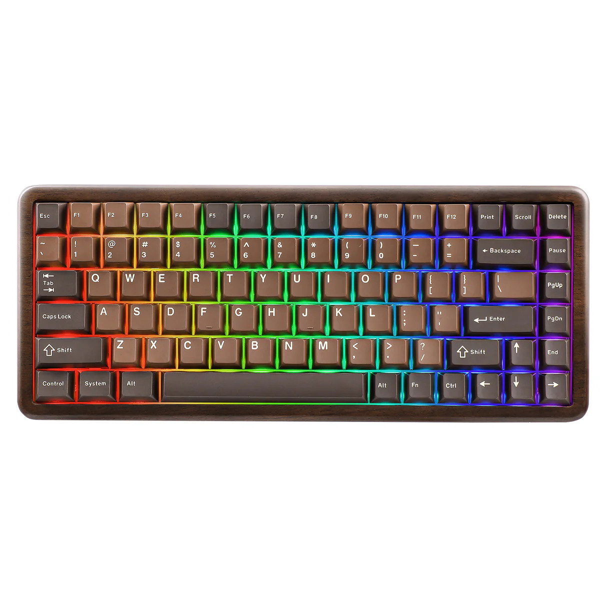 Bàn phím cơ YUNZII WOOD84 (Gỗ)