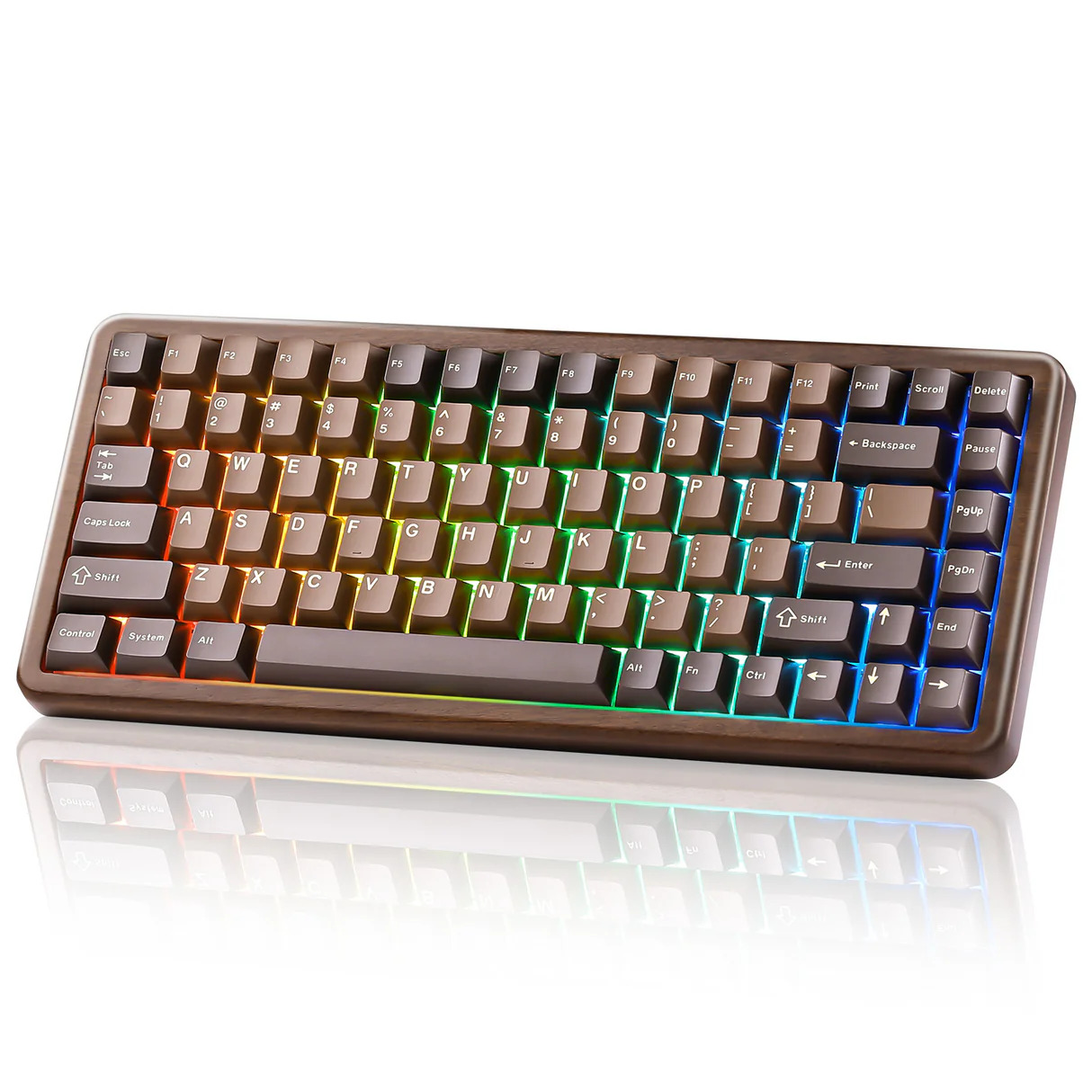 Bàn phím cơ YUNZII WOOD84 (Gỗ)