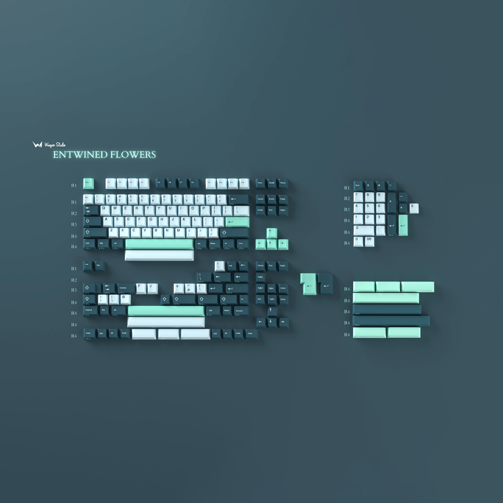 [In Stock] Keycap Cherry WS Entwined Flowers