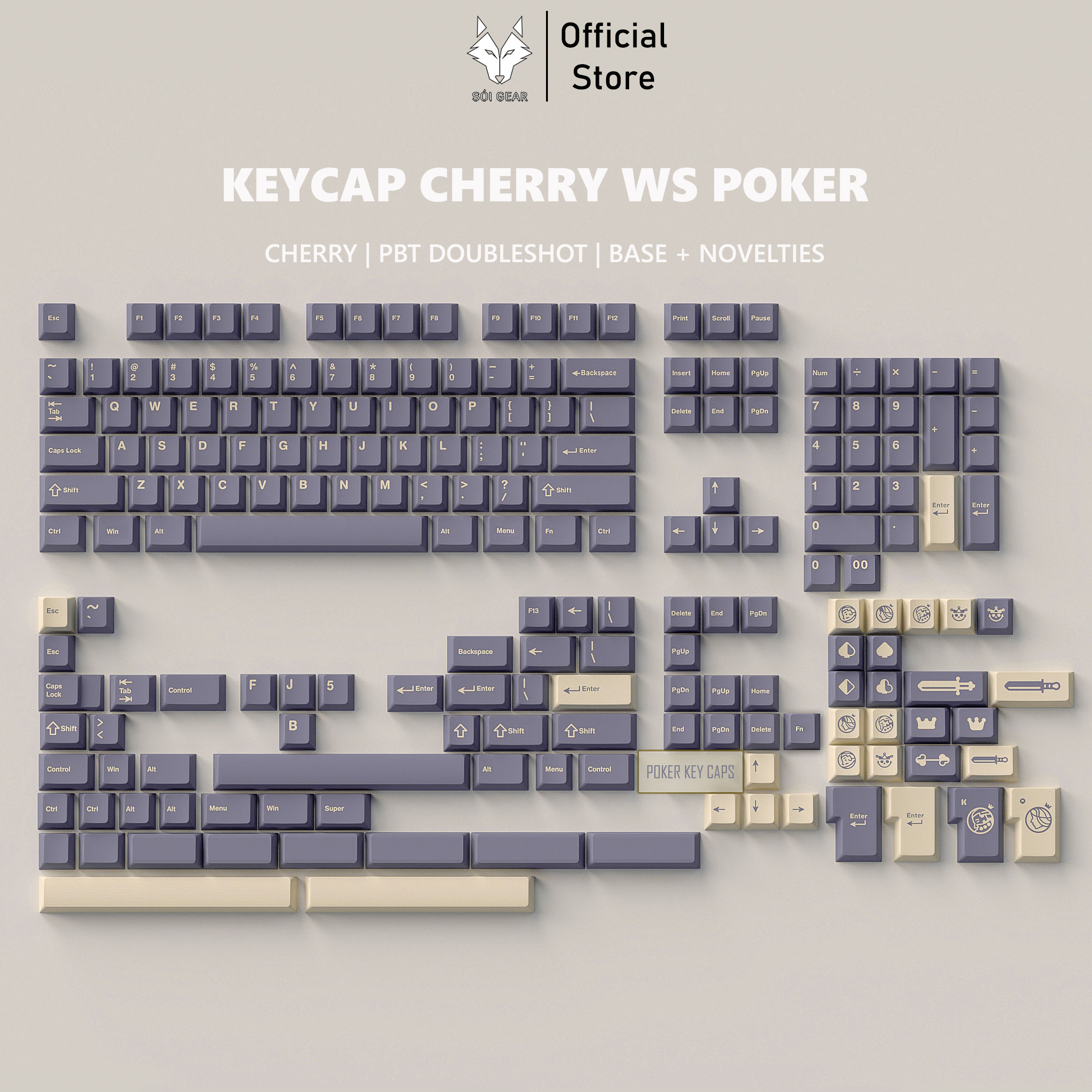 Keycap Cherry WS Poker