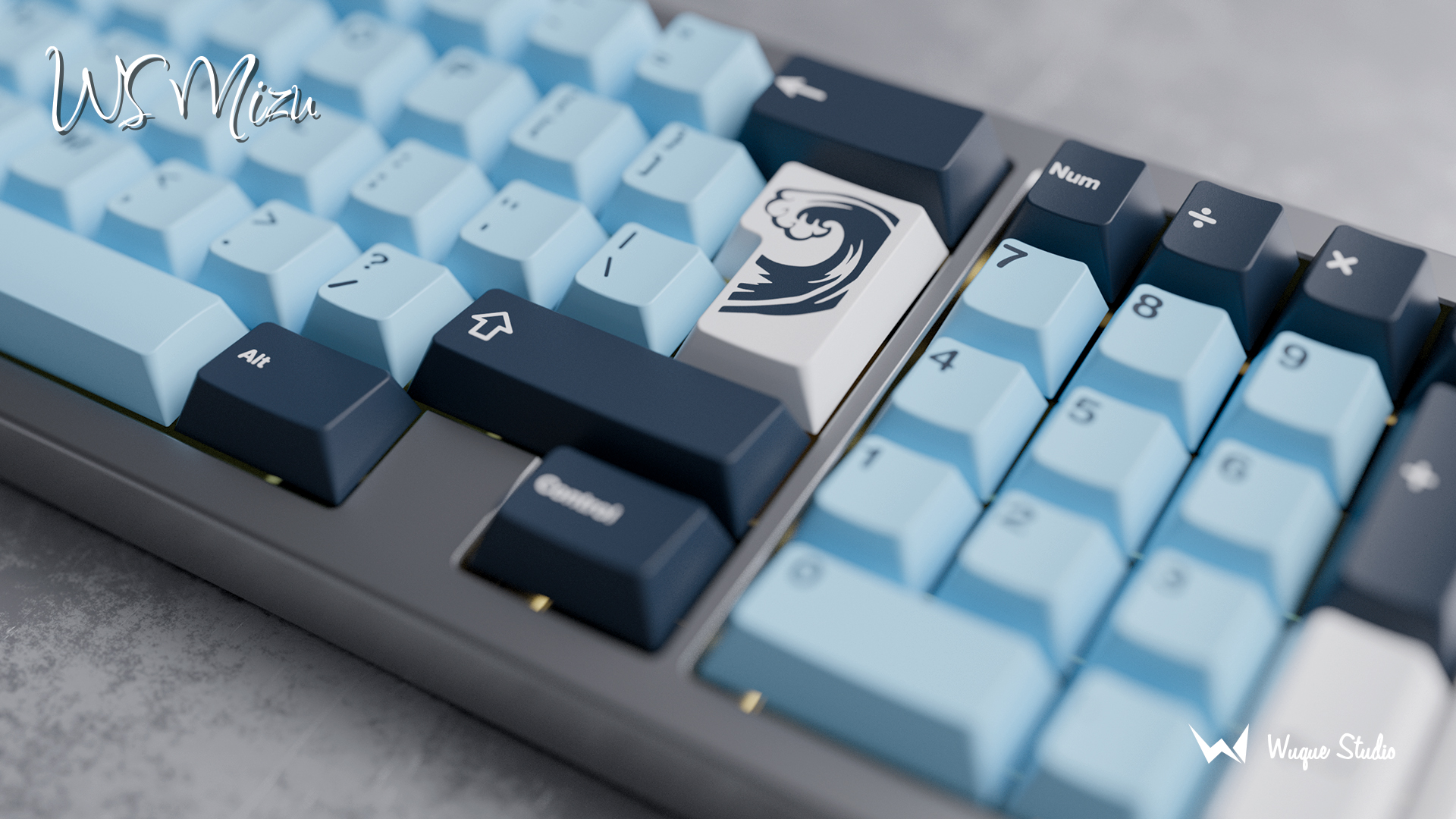 [In Stock]  Keycap Cherry WS Mizu PBT Doubleshot