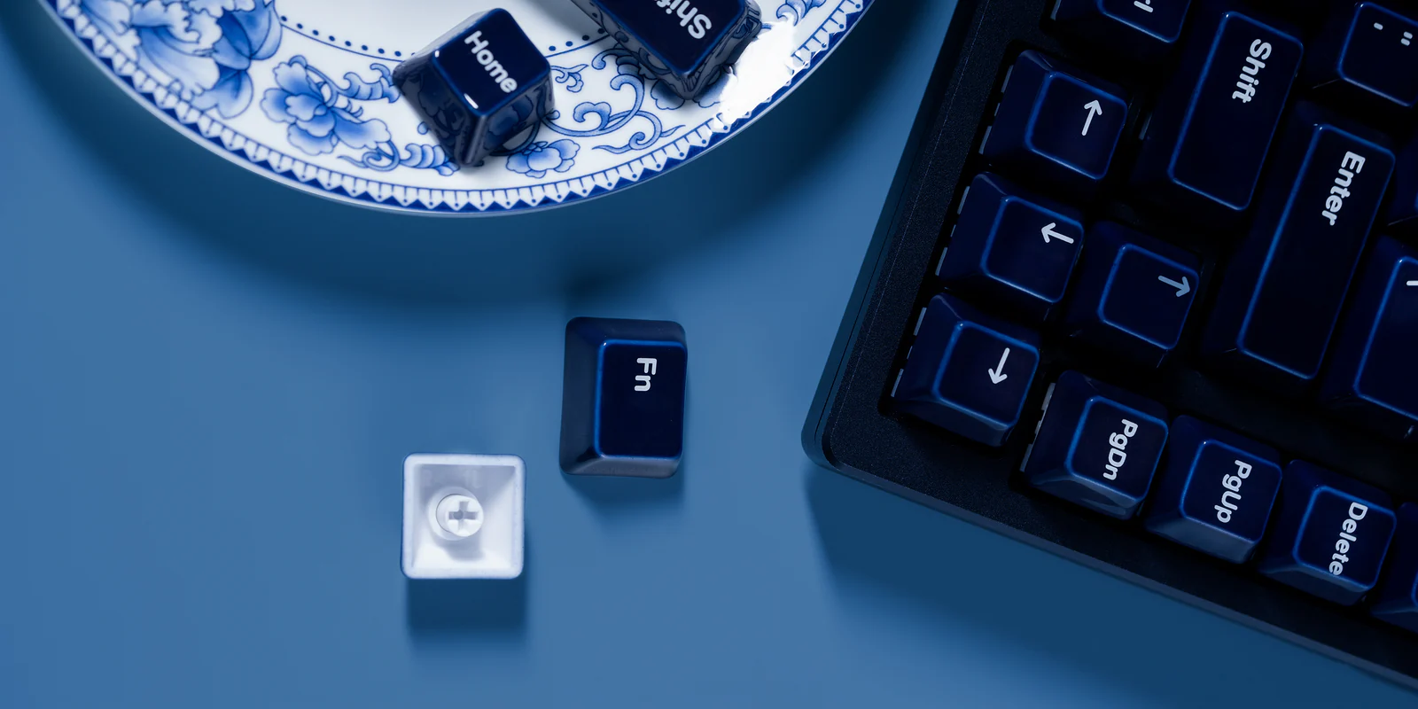 Keycap Sứ Cerakey V2 - Indigo Glossy