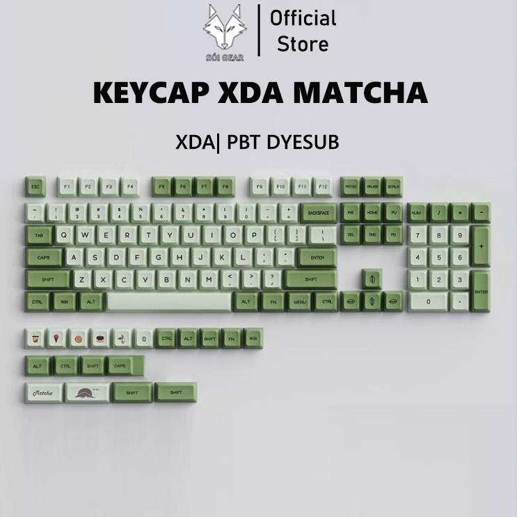 Keycap XDA Matcha PBT Dyesub