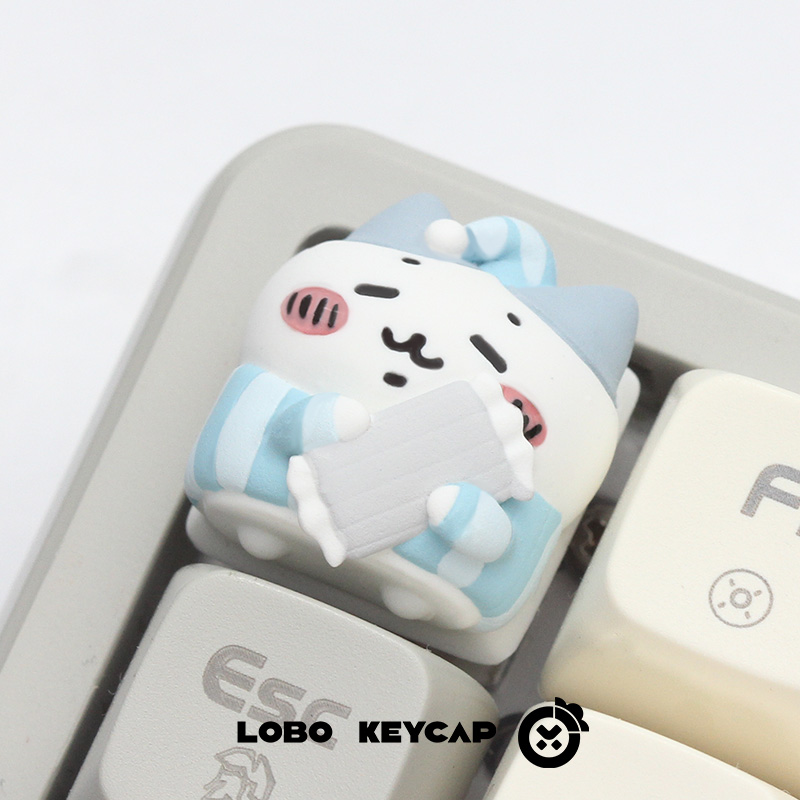 Keycap Lobo Artisan Chiikawa Pijama