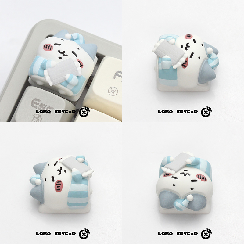 Keycap Lobo Artisan Chiikawa Pijama