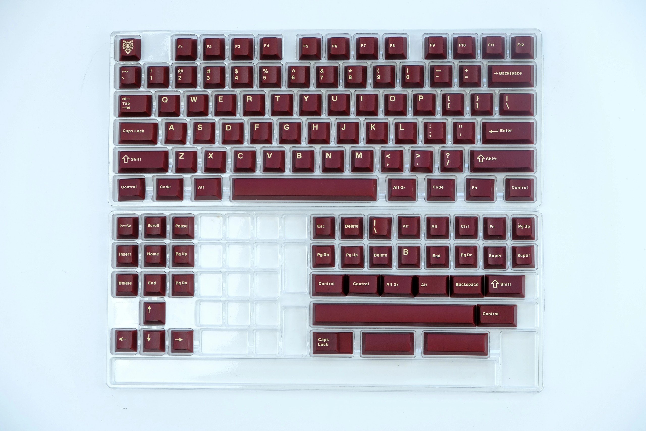 Keycap AIFEI PYGA Red Semi-Transparent ABS Doubleshot
