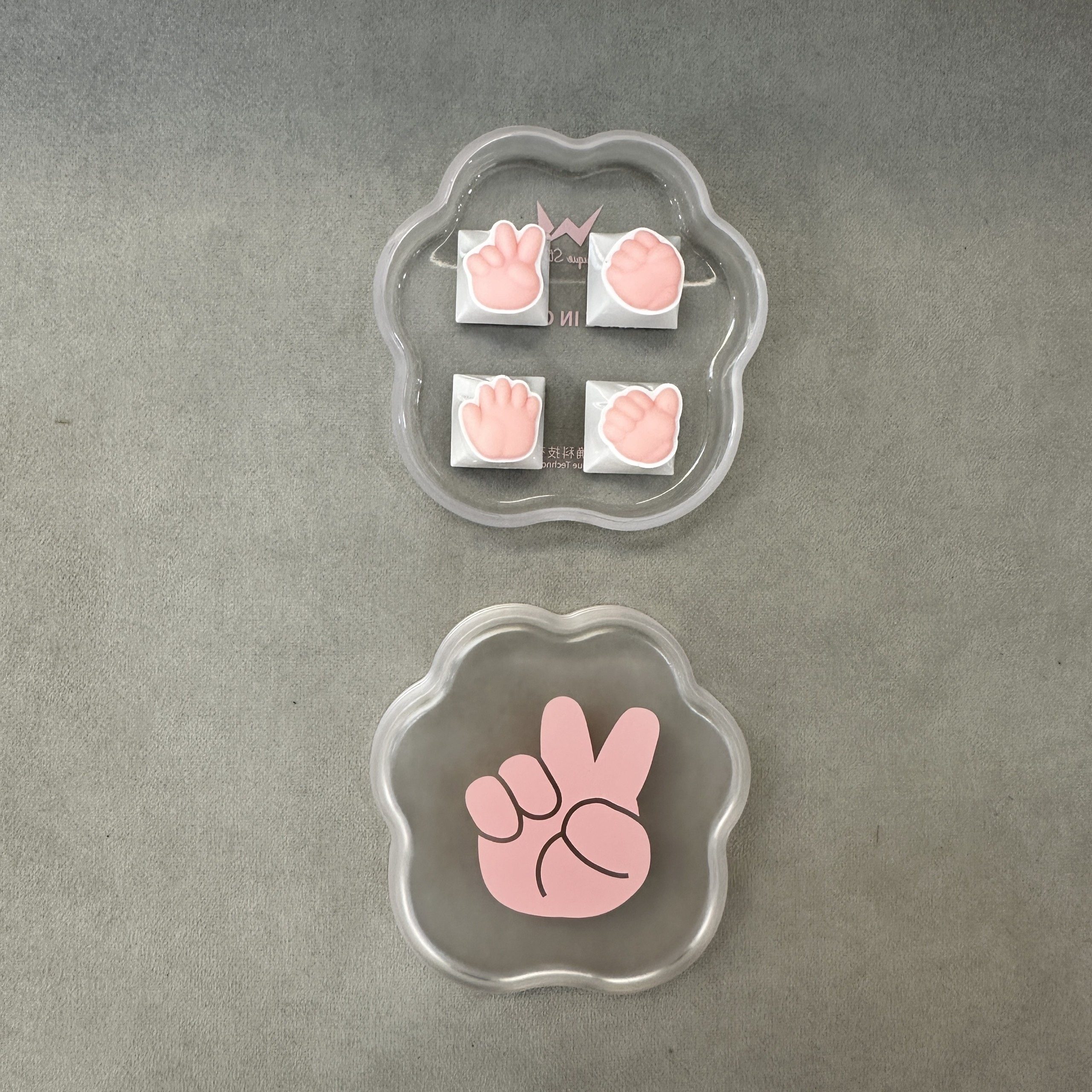 Keycap artisan Kéo/Búa/Bao