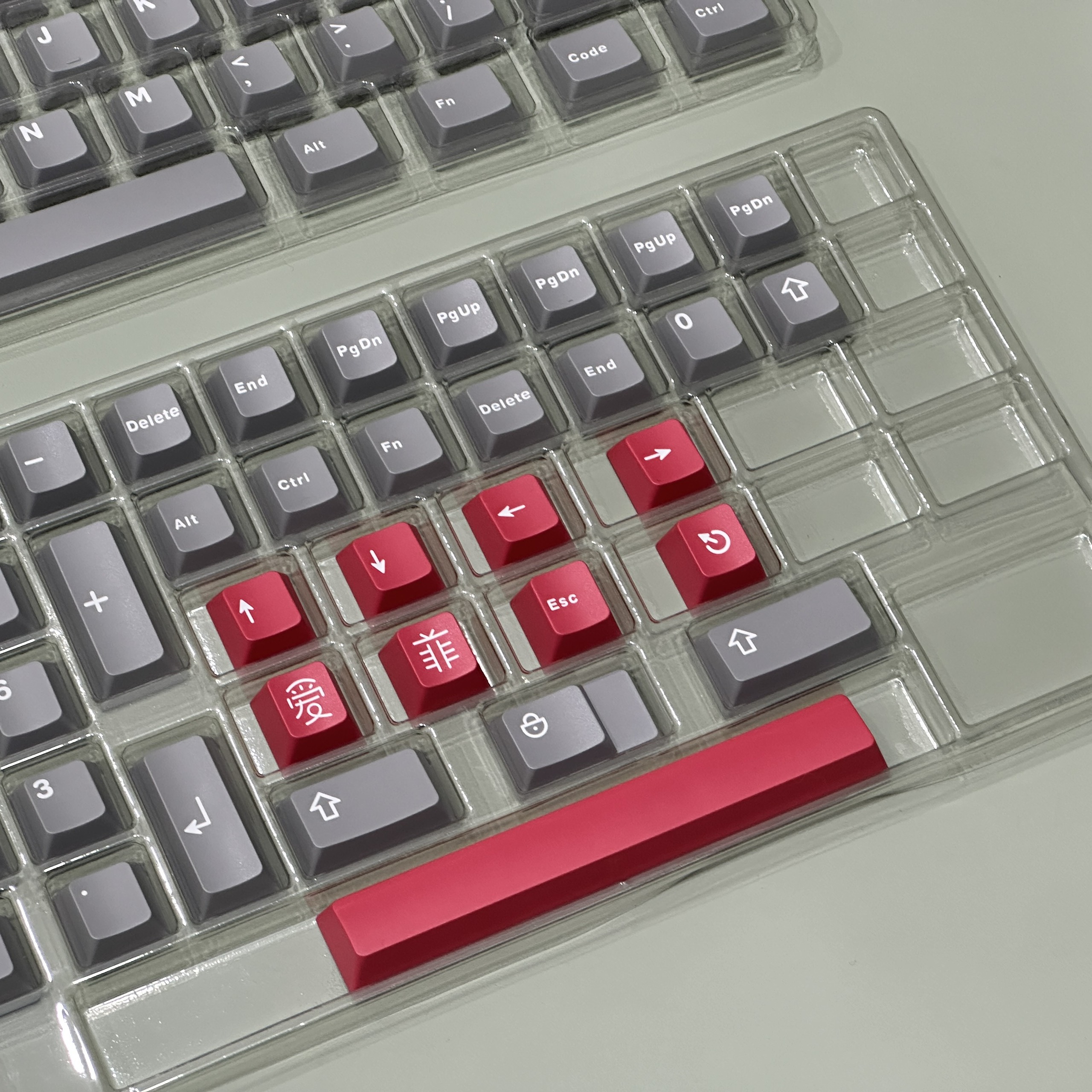 Keycap Cherry ABS Doubleshot Aifei Icon Modern Bean - Grey