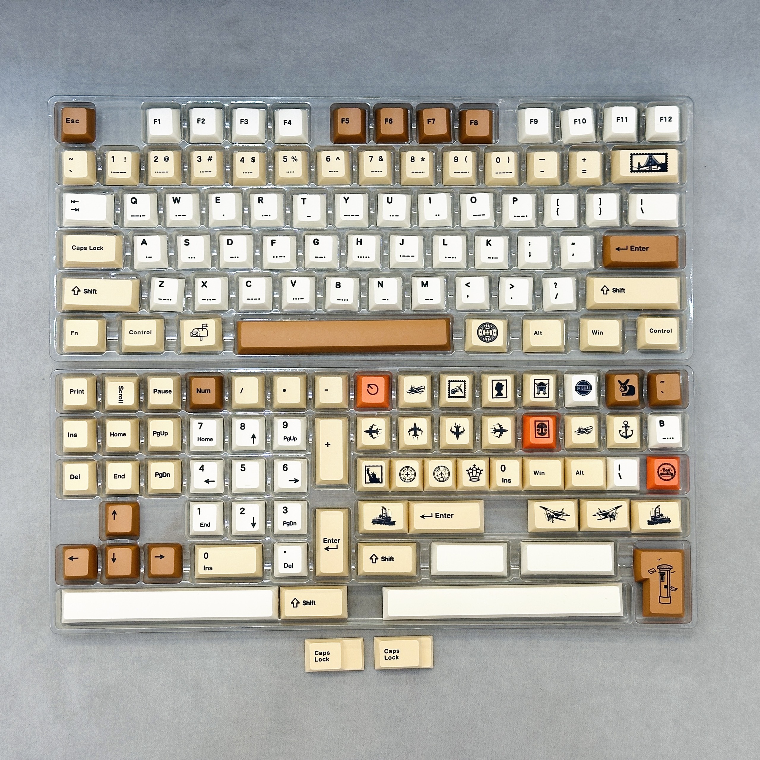 Keycap Mintcaps Cherry Retro Stamp PBT Dyesub
