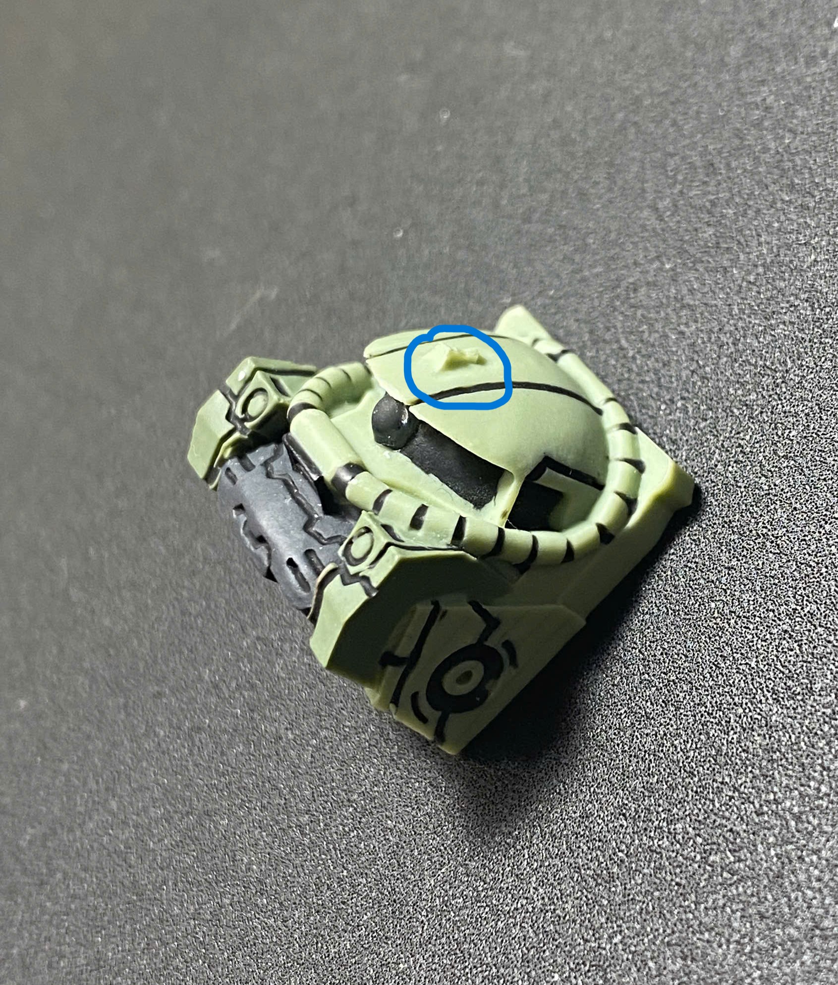 Keycap Lobo Artisan Gundam Zaku xanh (Hàng thanh lý)