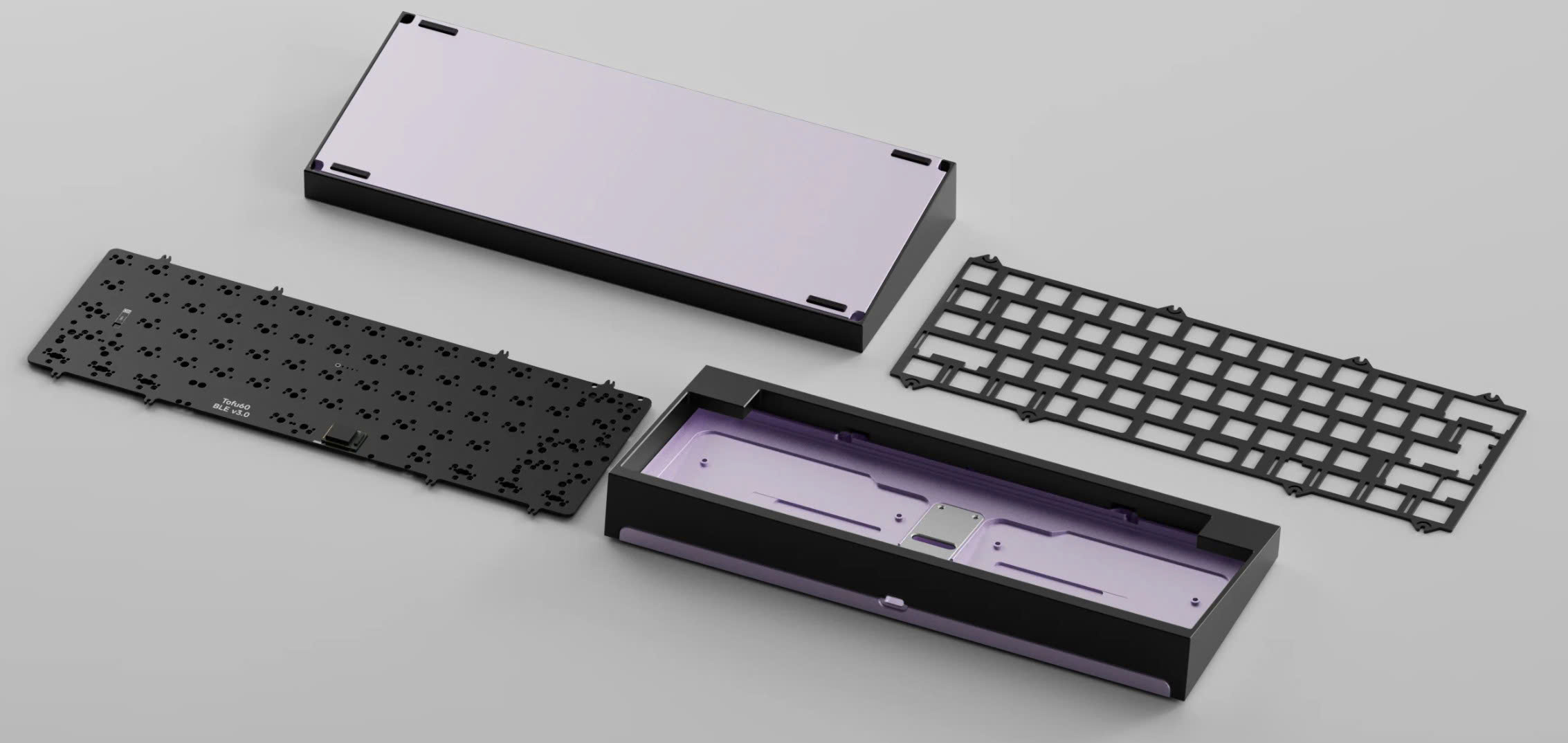 [GB] KIT bàn phím Tofu60 3.0 | BOT CASE