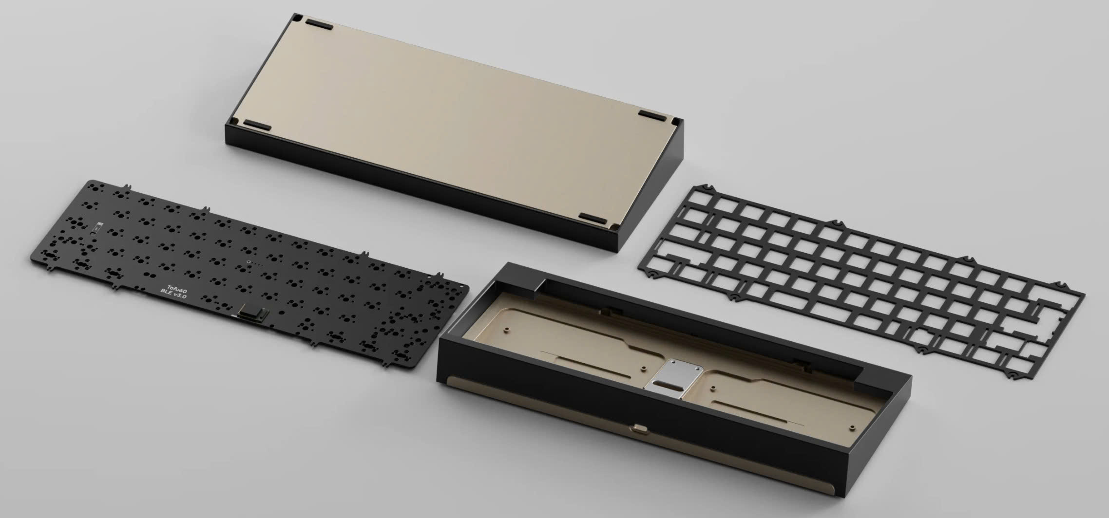 [GB] KIT bàn phím Tofu60 3.0 | BOT CASE