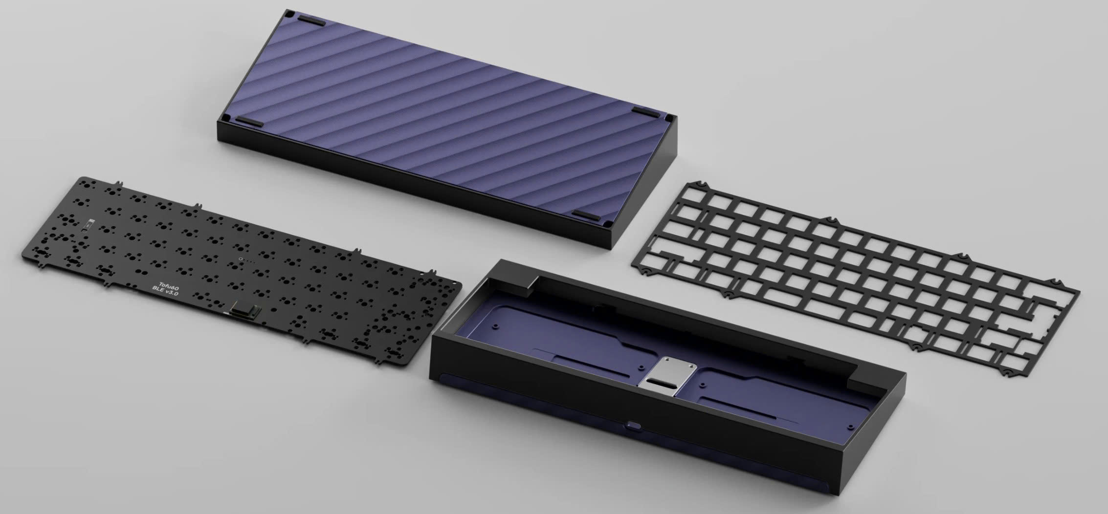 [GB] KIT bàn phím Tofu60 3.0 | BOT CASE