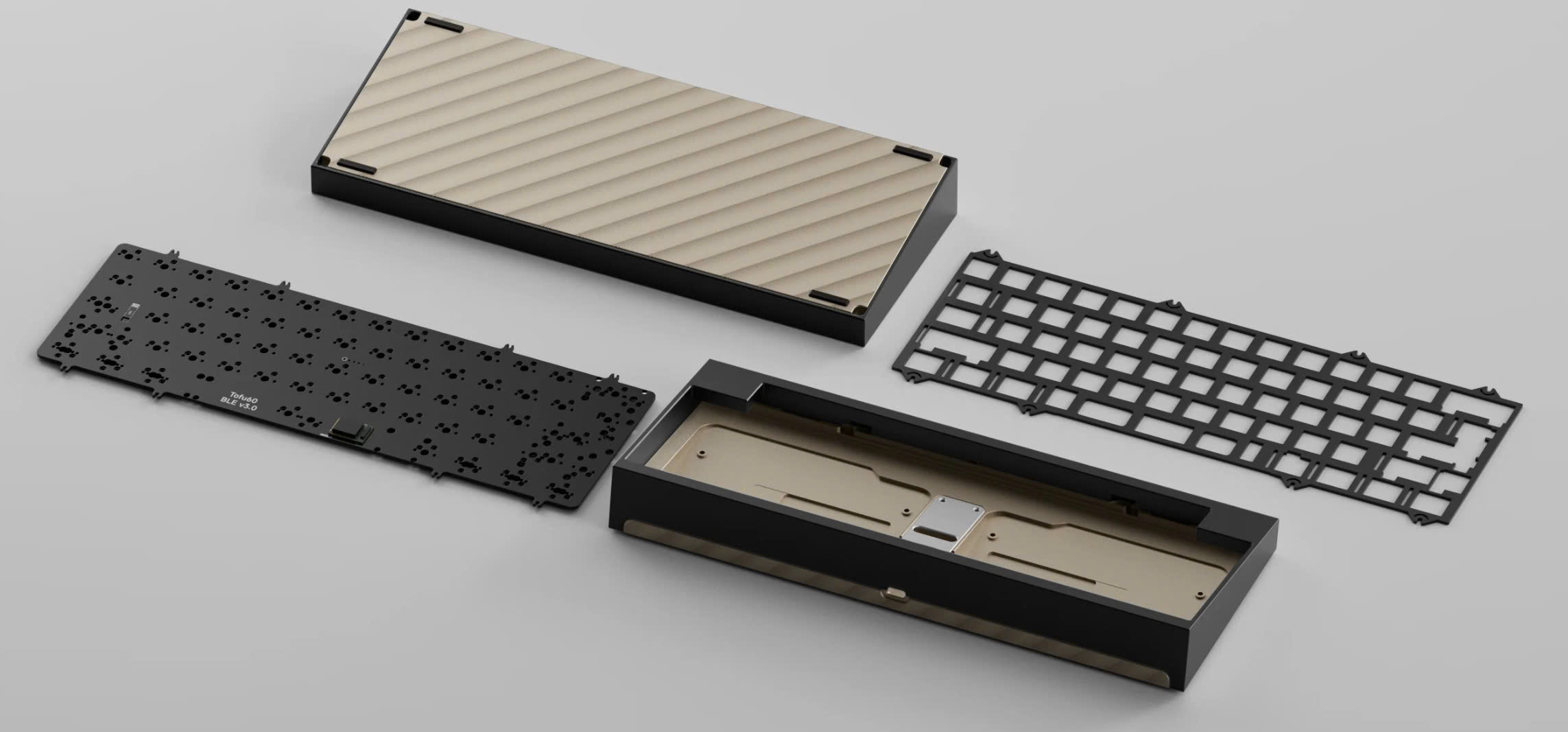 [GB] KIT bàn phím Tofu60 3.0 | BOT CASE