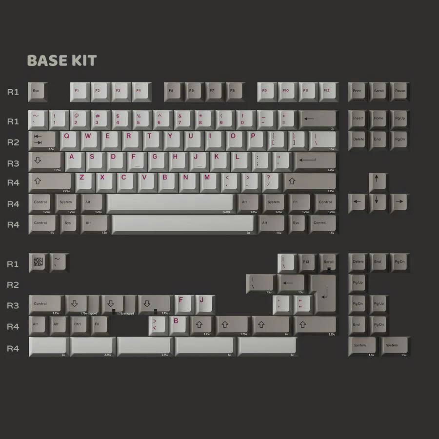 [Pre Order] Keycap PBTfans 6085 Cherry PBT Dyesub