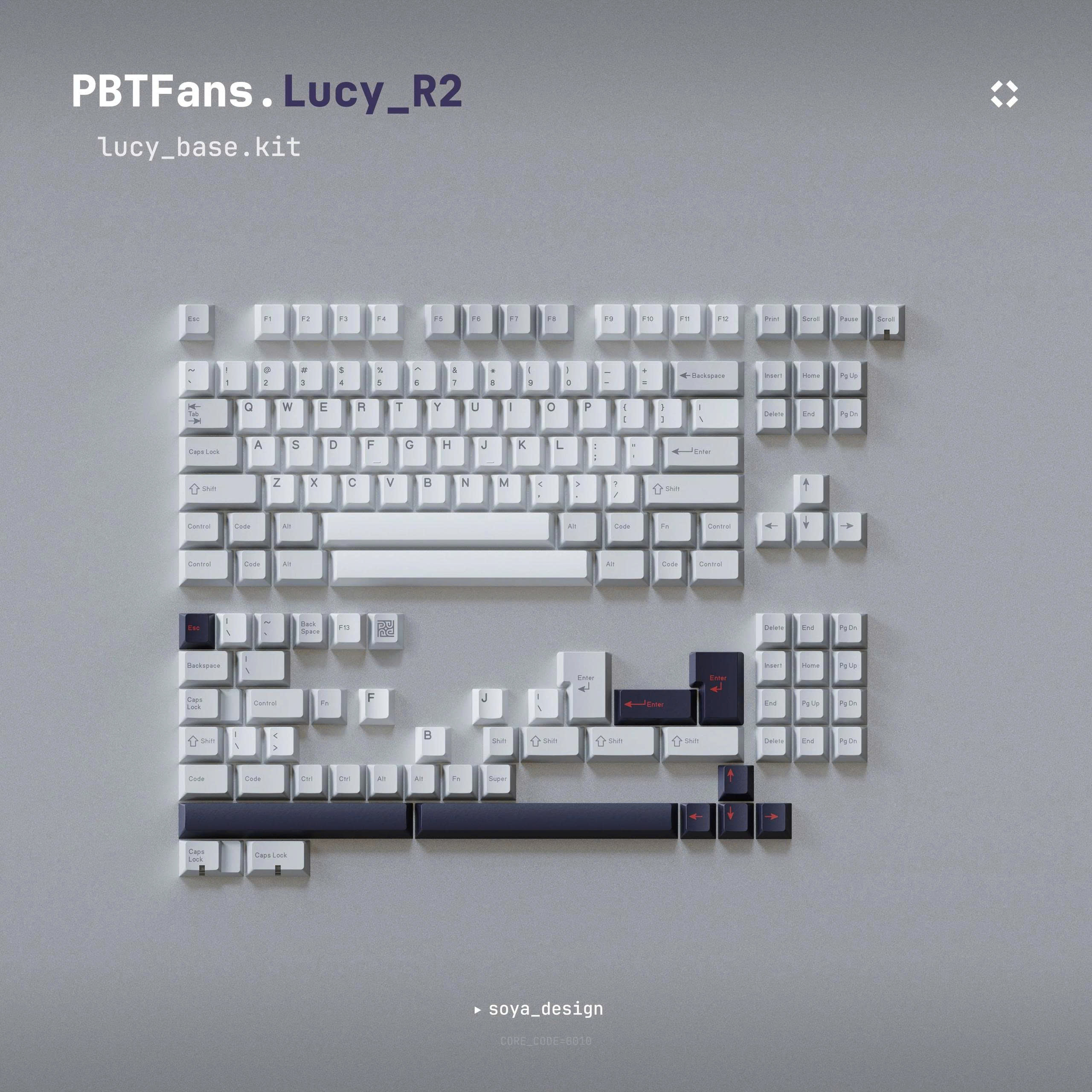 [Pre Order] Keycap PBTFANS LUCY Cherry PBT Dyesub