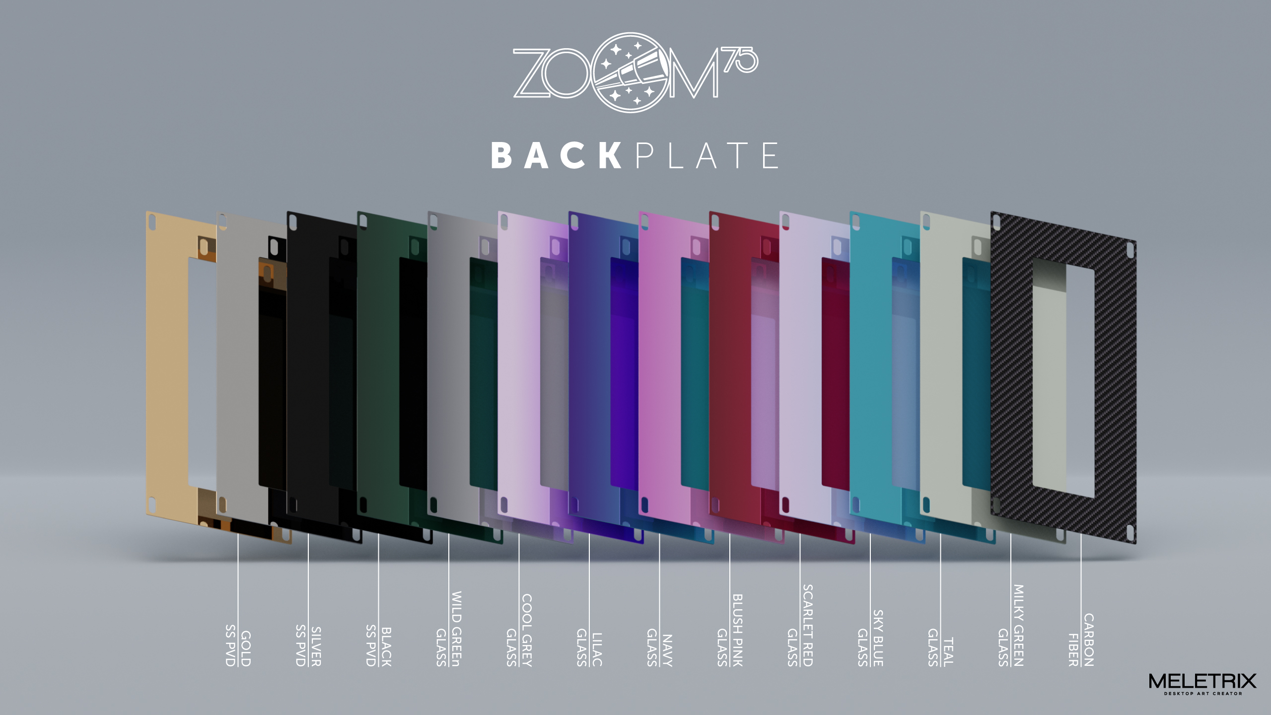 [Extra GB] [Oct] Zoom75 Keyboard - Extra Backplate