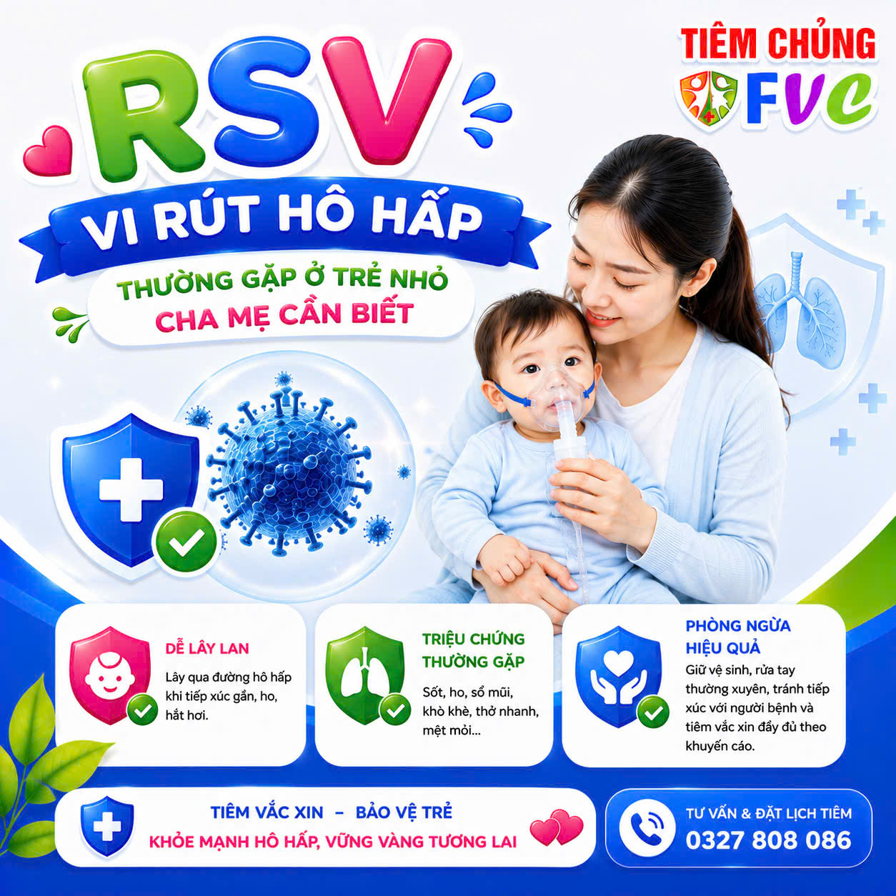 RSV – Vi rút hô hấp thường gặp ở trẻ nhỏ cha mẹ cần biết