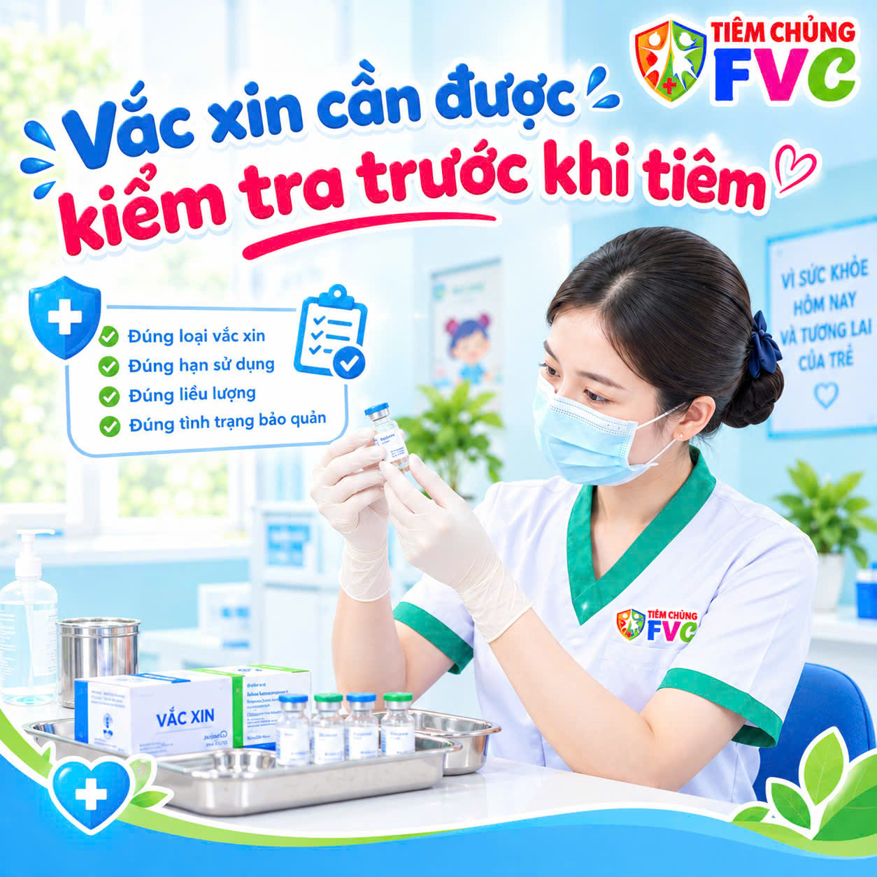 Vắc xin cần được kiểm tra trước khi tiêm như thế nào?