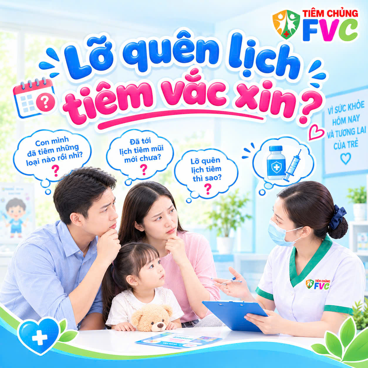 Lỡ quên lịch tiêm vắc xin: Cha mẹ nên làm gì?