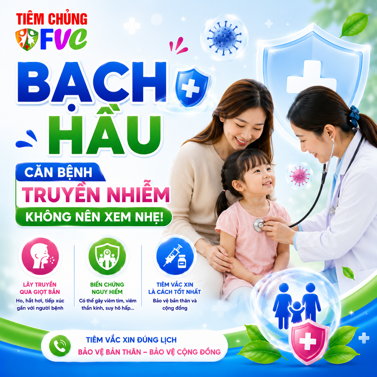 Bạch hầu – Căn bệnh truyền nhiễm không nên xem nhẹ
