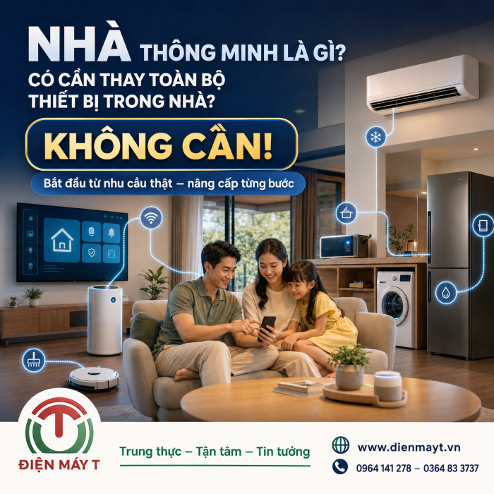 Nhà thông minh là gì? Có cần thay toàn bộ thiết bị trong nhà không?