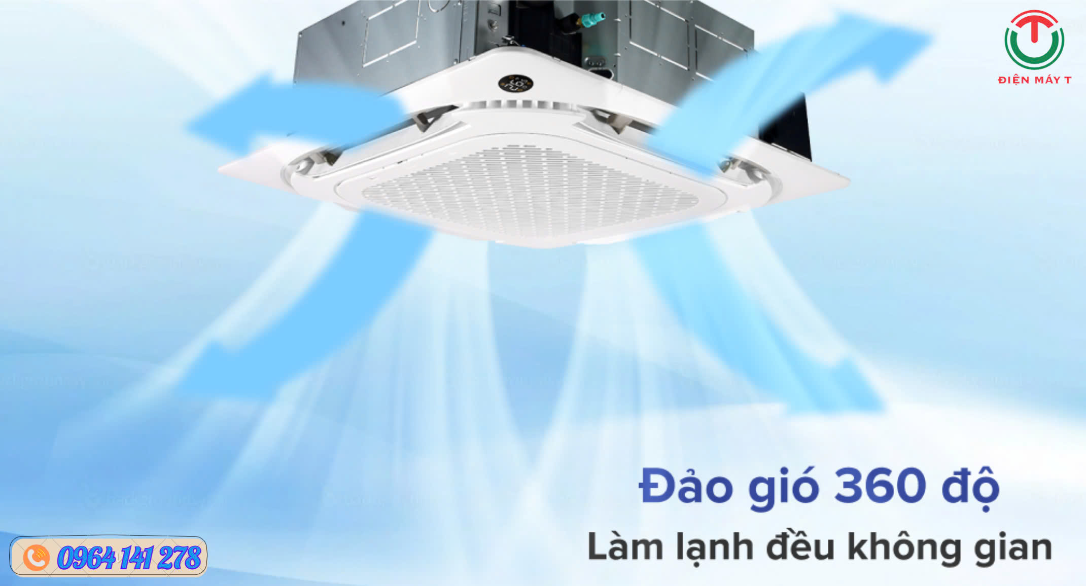 Máy lạnh âm trần Midea MCD1-50CRDN8 Inverter 5.5HP b Máy lạnh âm trần Midea MCD1-50CRDN8 Inverter 5.5HP