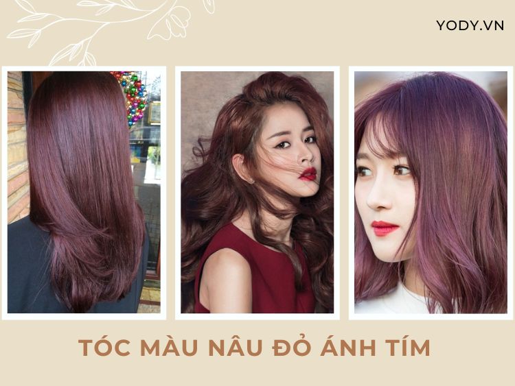 15 màu tóc nâu đỏ trầm đẹp, đốn tim nàng từ ánh nhìn đầu tiên