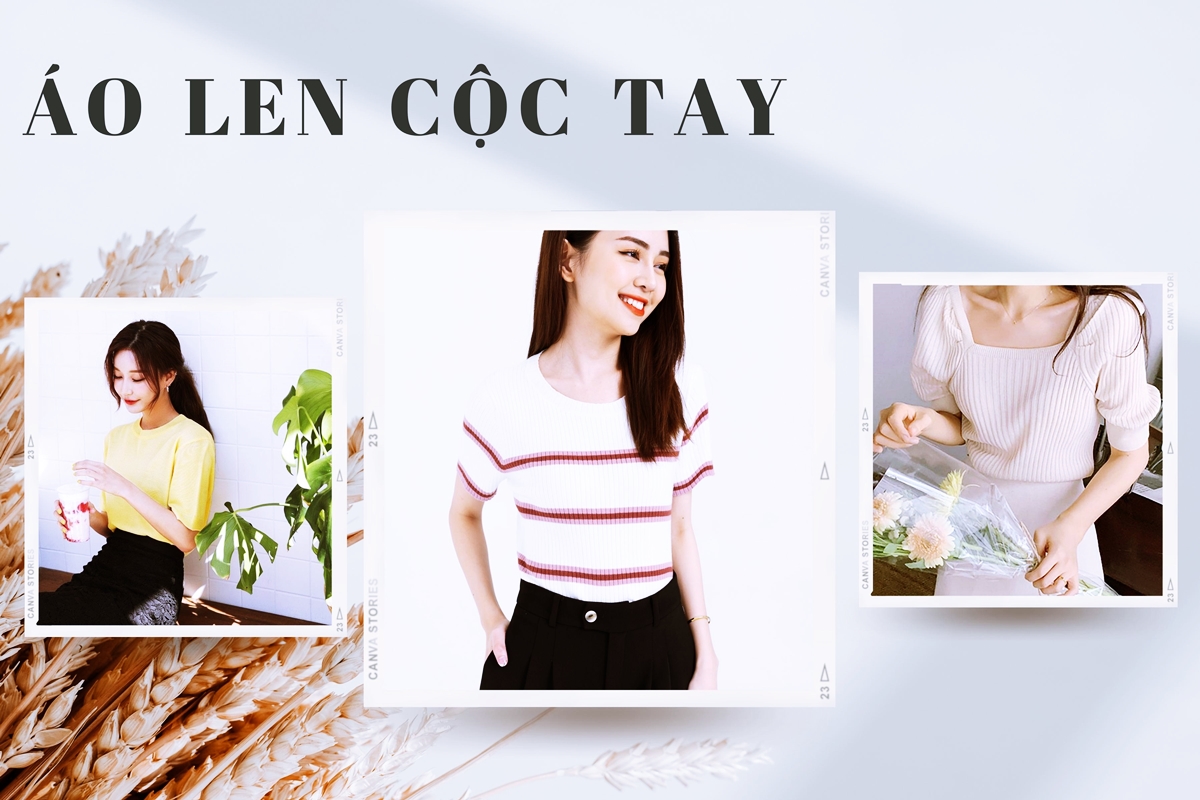 Top 4 mẫu áo len cộc tay đẹp, cực dễ phối đồ cho nàng