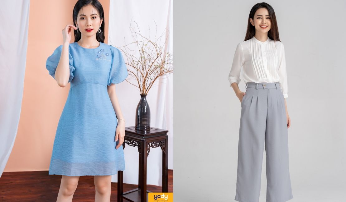 Đầm Tết 2023 Xếp Ly Eo Sang Trọng  VADLADY