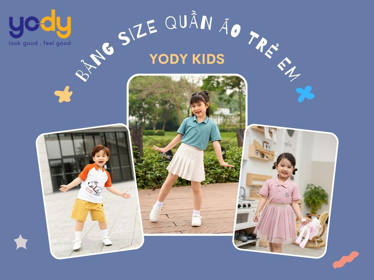 Bảng size quần áo trẻ em theo cân nặng và độ tuổi chuẩn