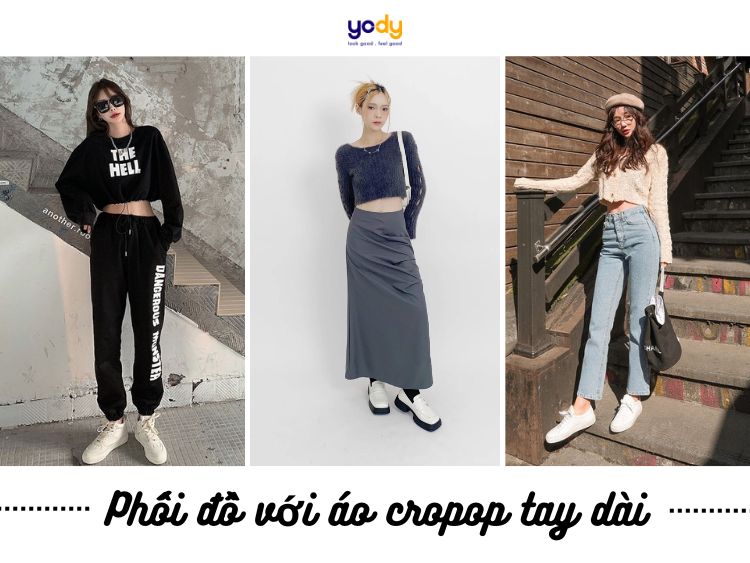 Học ngay 10 cách phối đồ với croptop dài tay chuẩn fashionista
