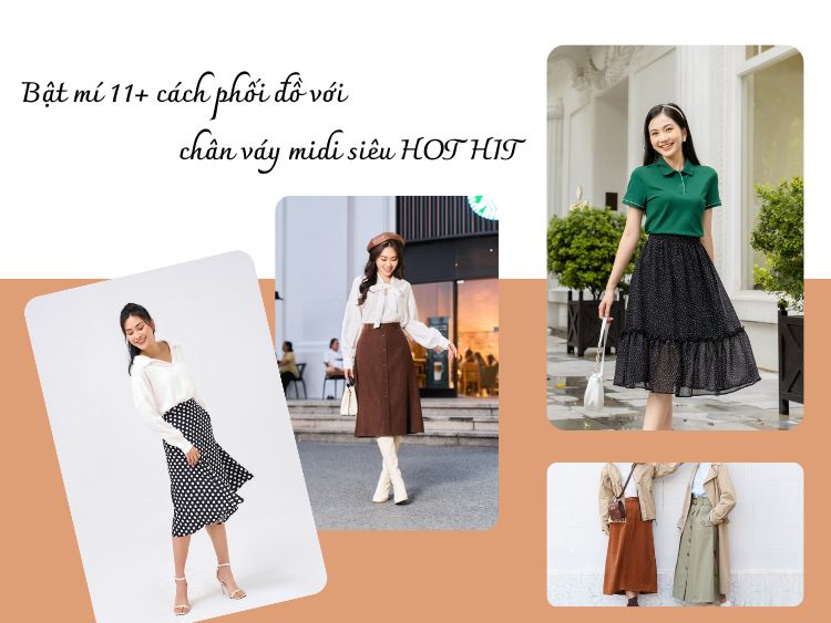 5 Cách Mix Đồ Với Chân Váy Midi Cực Style Và Tuyệt Đẹp   Blog Cao Và Đẹp