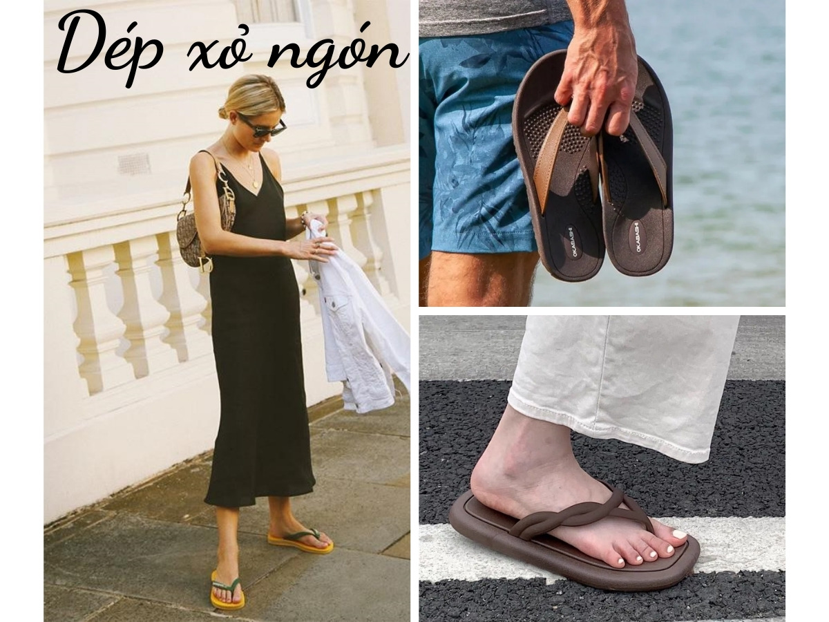 Bí quyết phối đồ với dép xỏ ngón nam nữ thời trang