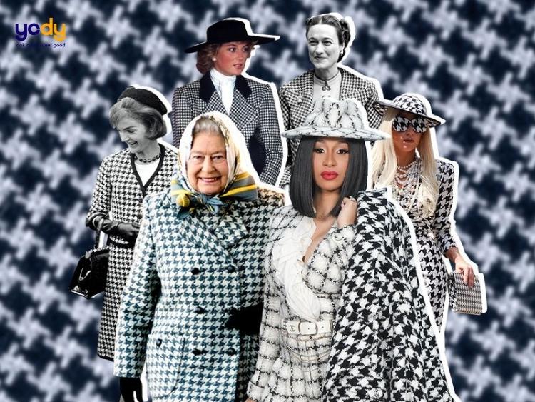 Họa tiết houndstooth - Sự kết hợp giữa quyến rũ và quyền lực