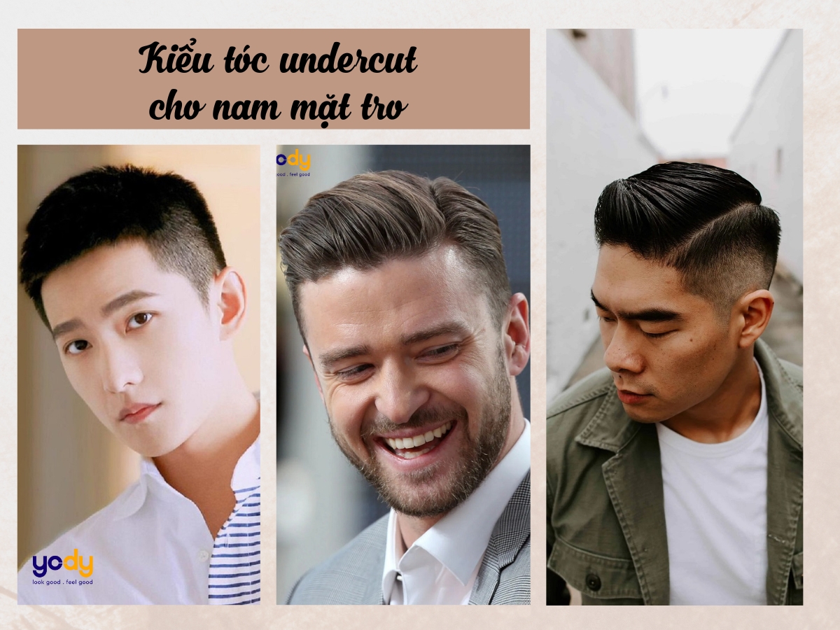 Top 20 kiểu tóc undercut mặt tròn cho nam và nữ