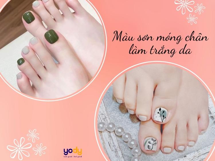 Gợi Ý Những Mẫu Nail Chân Màu Trắng Sang Trọng Cho Các Nàng  TIKI